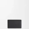 Business cardholder in soft grained calfskin Black Business cardholder in soft grained calfskin Black