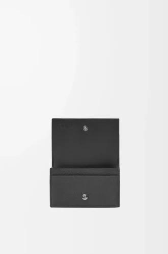 Business cardholder in soft grained calfskin Black