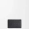 Business cardholder in soft grained calfskin Black Business cardholder in soft grained calfskin Black
