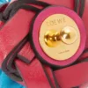 Cactus stud flower in classic calfskin Pink/Blue