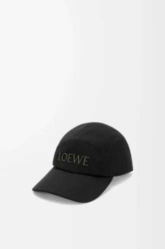 Camp cap in cotton Black