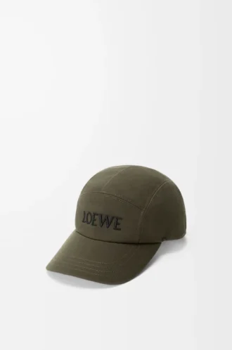 Camp cap in cotton Dark Khaki