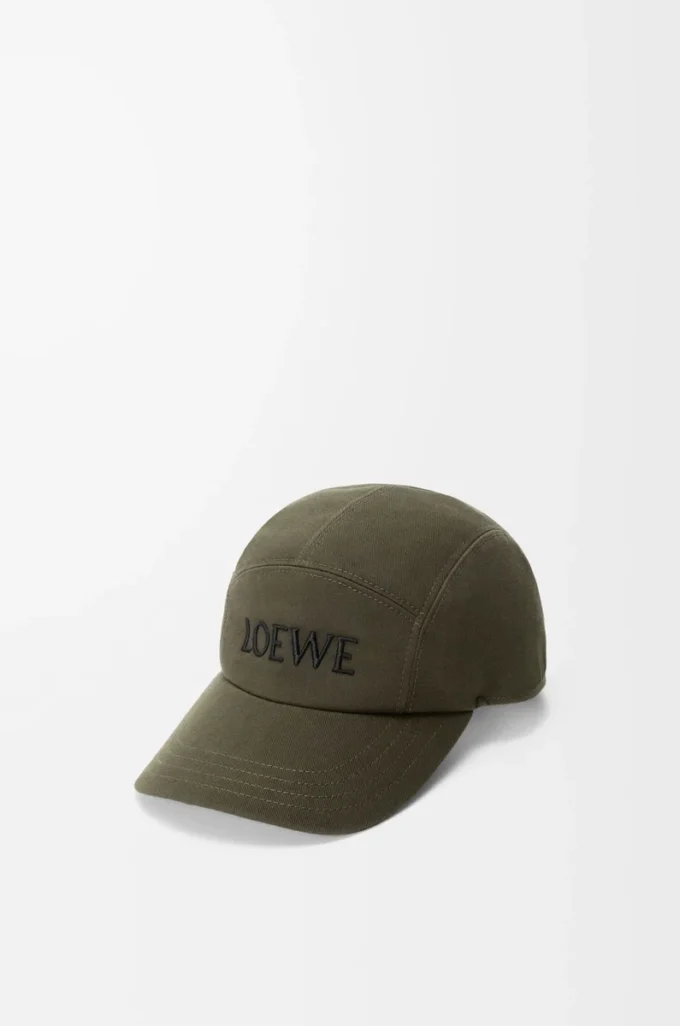 Camp cap in cotton Dark Khaki