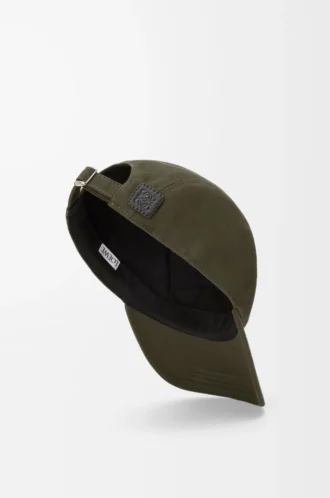 Camp cap in cotton Dark Khaki