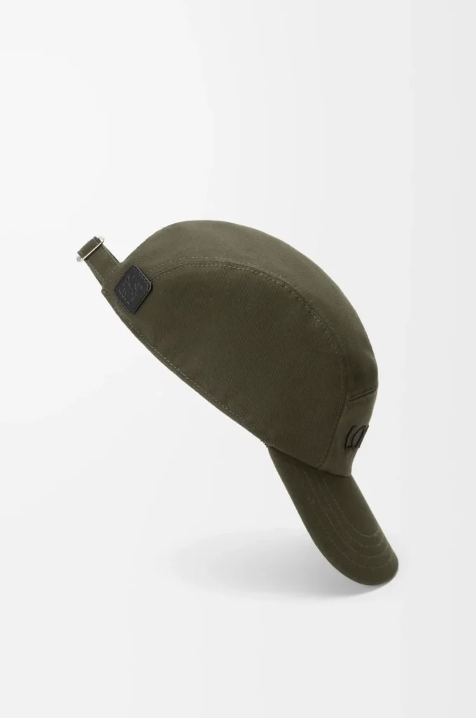 Camp cap in cotton Dark Khaki