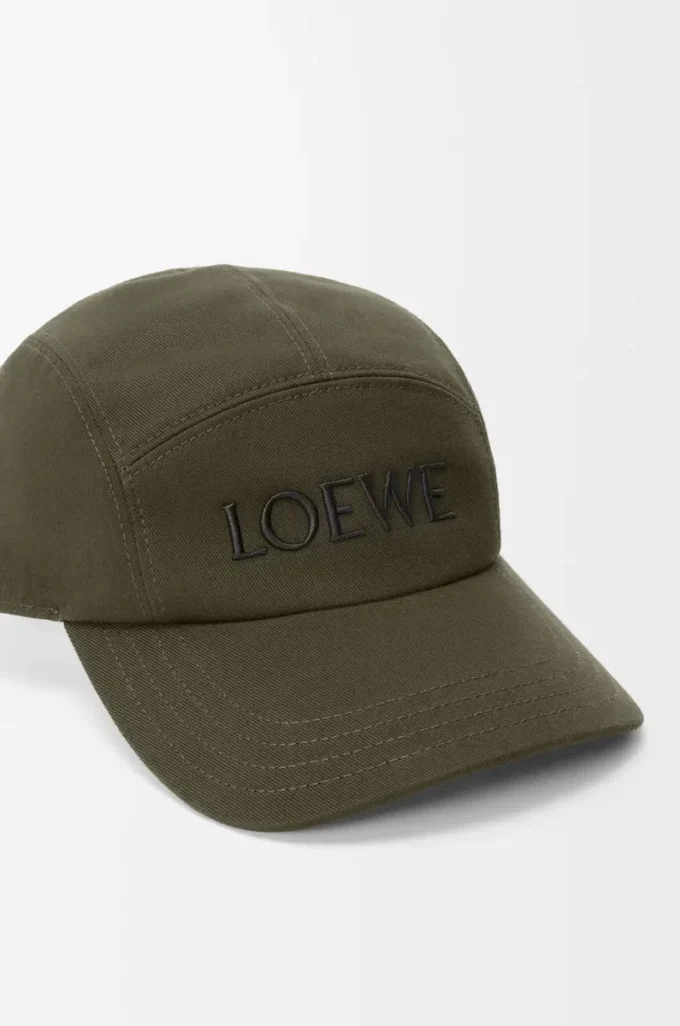 Camp cap in cotton Dark Khaki