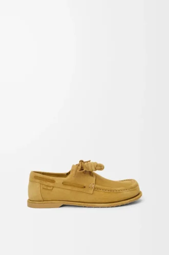 Campo boat shoe in calfskin suede Medium Tabacco
