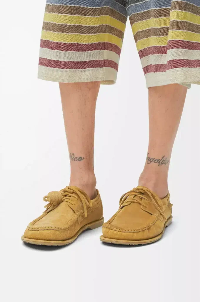 Campo boat shoe in calfskin suede Medium Tabacco Campo boat shoe in calfskin suede Medium Tabacco