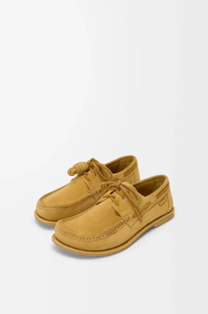 Campo boat shoe in calfskin suede Medium Tabacco Campo boat shoe in calfskin suede Medium Tabacco