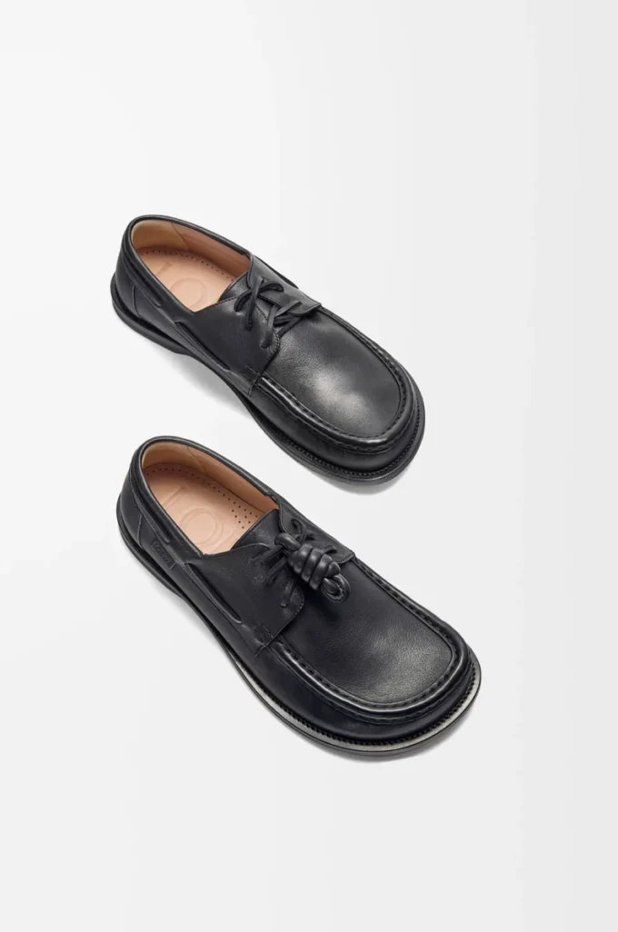 Campo boat shoe in soft calfskin Black Campo boat shoe in soft calfskin Black