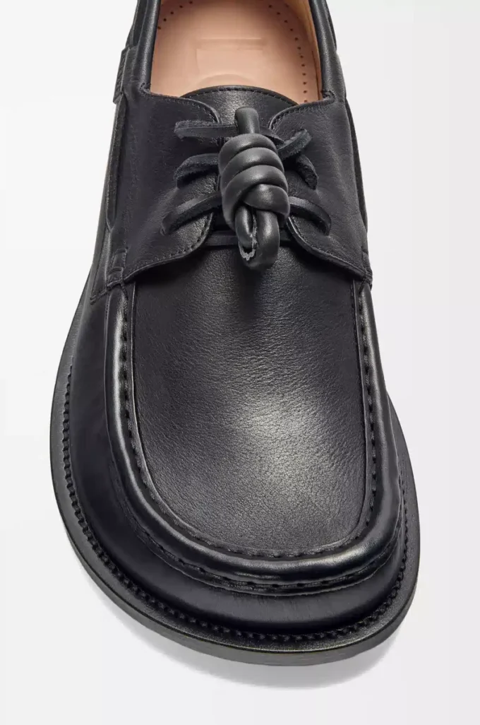 Campo boat shoe in soft calfskin Black Campo boat shoe in soft calfskin Black