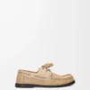 Campo boat shoe in soft calfskin Sand/Cinnamon Campo boat shoe in soft calfskin Sand/Cinnamon