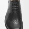 Campo brogue derby in brushed calfskin Black Campo brogue derby in brushed calfskin Black