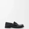 Campo flap back loafer in waxy calfskin Black Campo flap back loafer in waxy calfskin Black