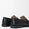 Campo flap back loafer in waxy calfskin Black Campo flap back loafer in waxy calfskin Black