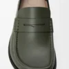 Campo flap back loafer in waxy calfskin Sage/Black Campo flap back loafer in waxy calfskin Sage/Black