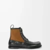 Campo loafer bootie in calfskin and suede calfskin Black/Chocolate Campo loafer bootie in calfskin and suede calfskin Black/Chocolate