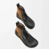 Campo loafer bootie in calfskin and suede calfskin Black/Chocolate Campo loafer bootie in calfskin and suede calfskin Black/Chocolate