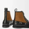 Campo loafer bootie in calfskin and suede calfskin Black/Chocolate Campo loafer bootie in calfskin and suede calfskin Black/Chocolate
