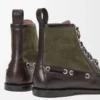 Campo loafer bootie in calfskin and suede calfskin Dark Brown/Green Campo loafer bootie in calfskin and suede calfskin Dark Brown/Green