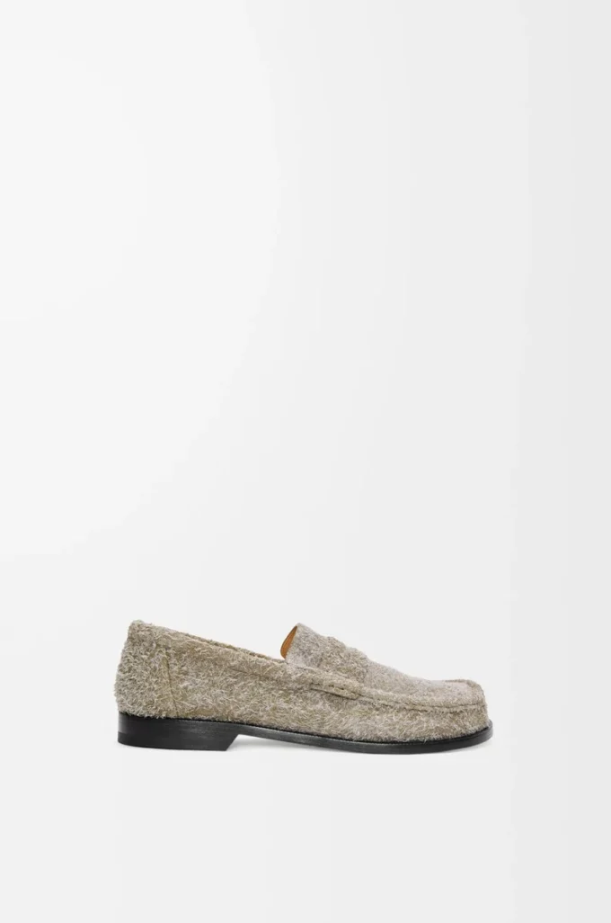 Campo loafer in brushed suede Khaki Green Campo loafer in brushed suede Khaki Green