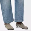 Campo loafer in brushed suede Khaki Green Campo loafer in brushed suede Khaki Green