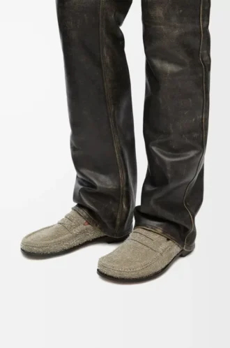 Campo loafer in brushed suede Khaki Green