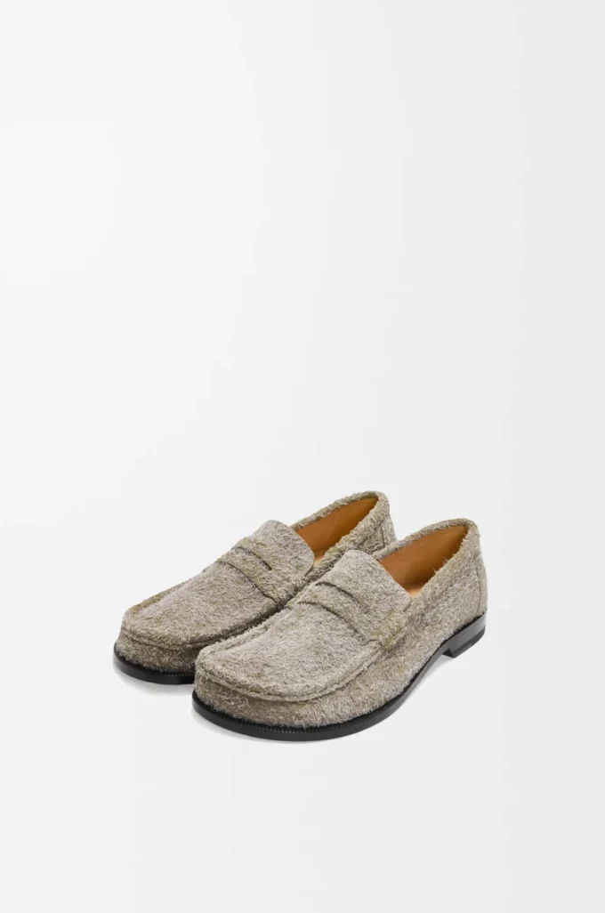 Campo loafer in brushed suede Khaki Green Campo loafer in brushed suede Khaki Green