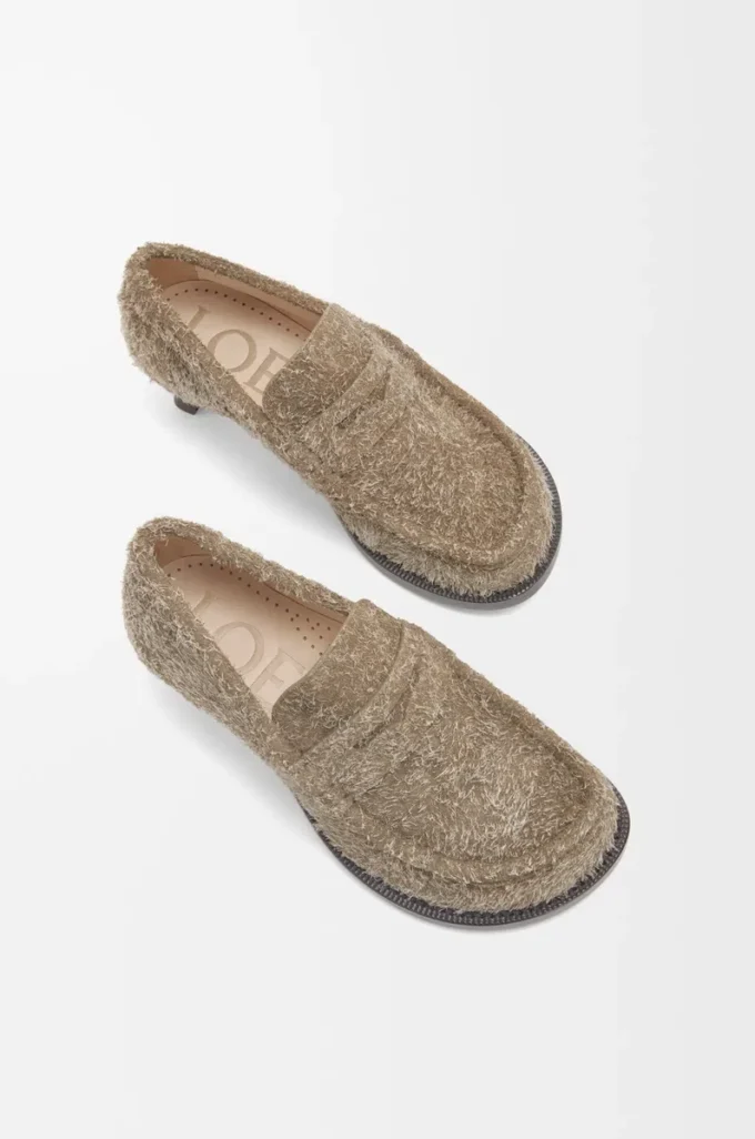 Campo loafer in brushed suede Khaki Green Campo loafer in brushed suede Khaki Green