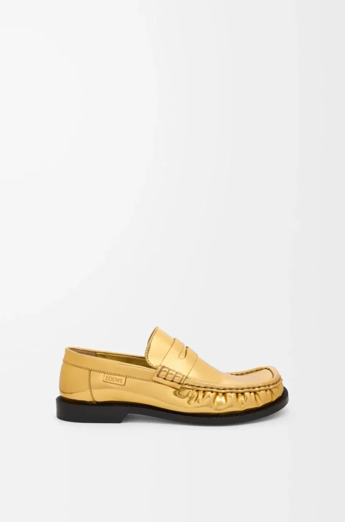 Campo loafer in metallic calfskin Gold Campo loafer in metallic calfskin Gold