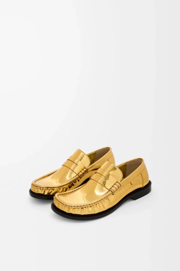 Campo loafer in metallic calfskin Gold Campo loafer in metallic calfskin Gold