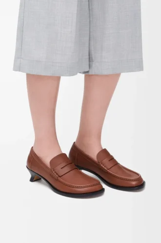 Campo loafer in soft calfskin Rust