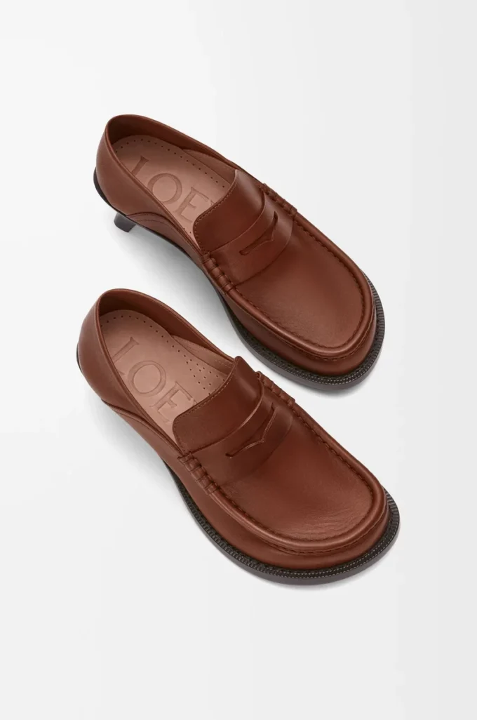 Campo loafer in soft calfskin Rust