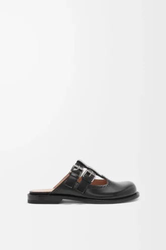 Campo Mary Jane mule in calfskin Black