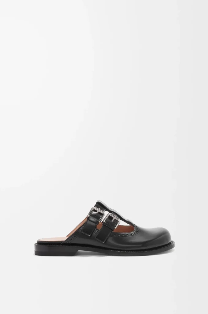 Campo Mary Jane mule in calfskin Black Campo Mary Jane mule in calfskin Black
