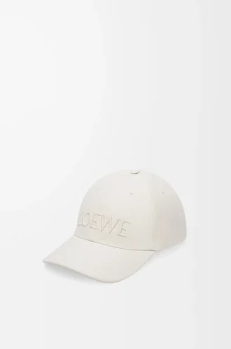 Cap in canvas Soft White