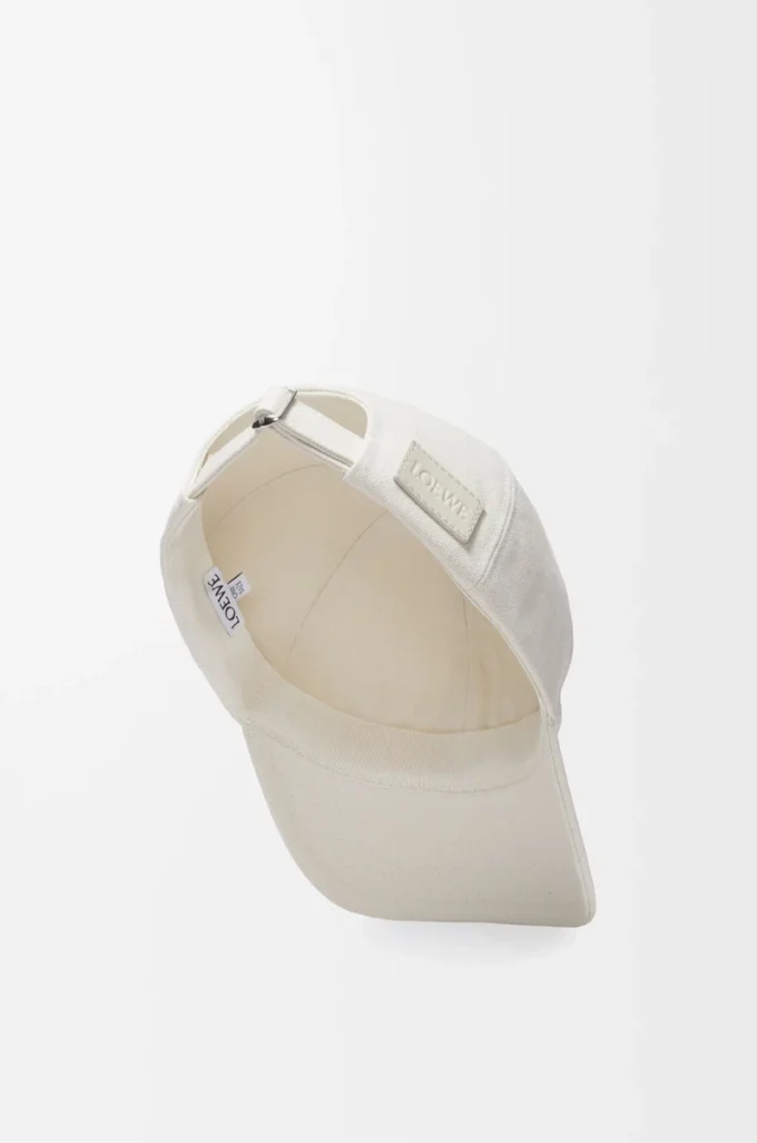 Cap in canvas Soft White