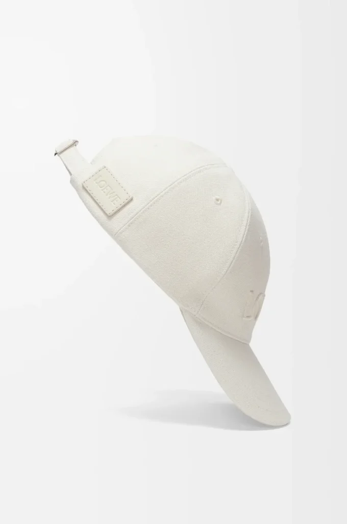 Cap in canvas Soft White