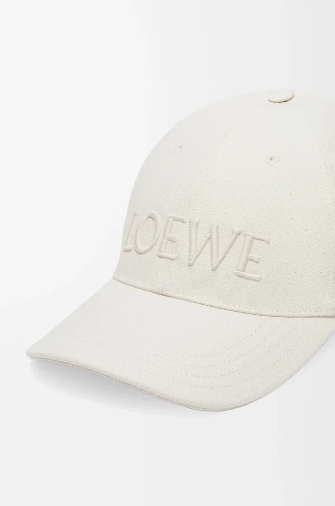 Cap in canvas Soft White