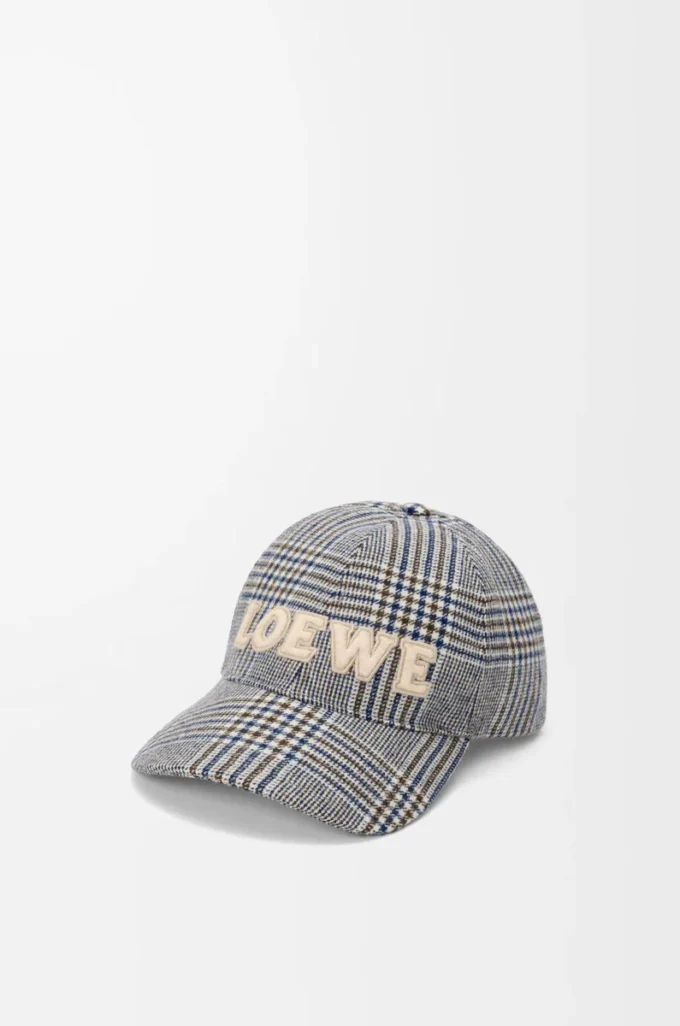 Cap in wool Blue/White Cap in wool Blue/White