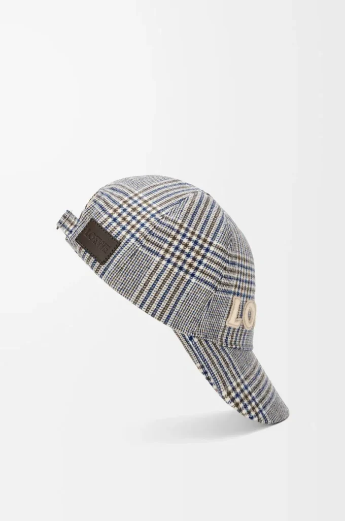 Cap in wool Blue/White Cap in wool Blue/White