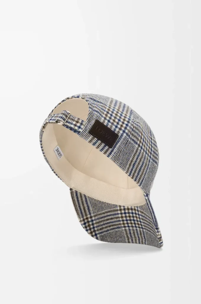 Cap in wool Blue/White Cap in wool Blue/White