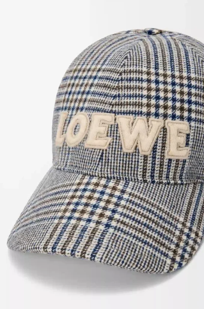 Cap in wool Blue/White Cap in wool Blue/White
