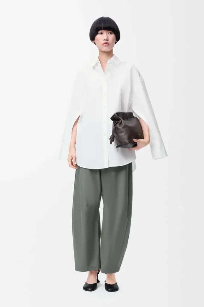Cape shirt in cotton White
