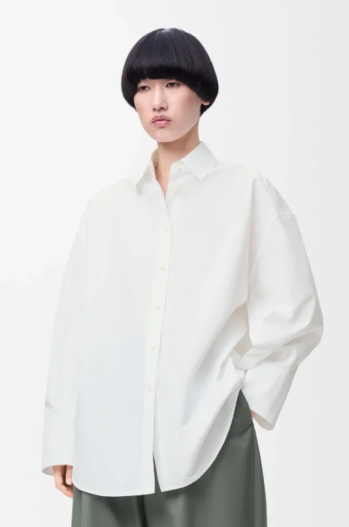Cape shirt in cotton White