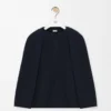 Cape sweatshirt in cotton blend Midnight Blue
