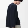 Cape sweatshirt in cotton blend Midnight Blue