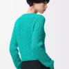 Cardigan in cotton Turquoise Cardigan in cotton Turquoise