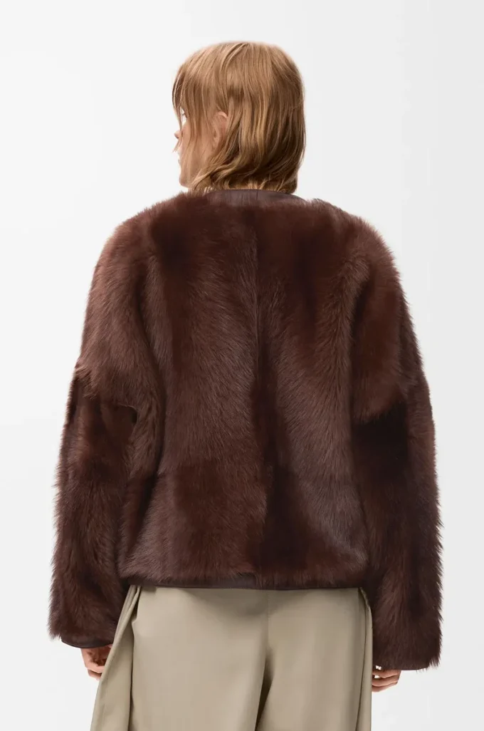 Cardigan in shearling Brown Cardigan in shearling Brown