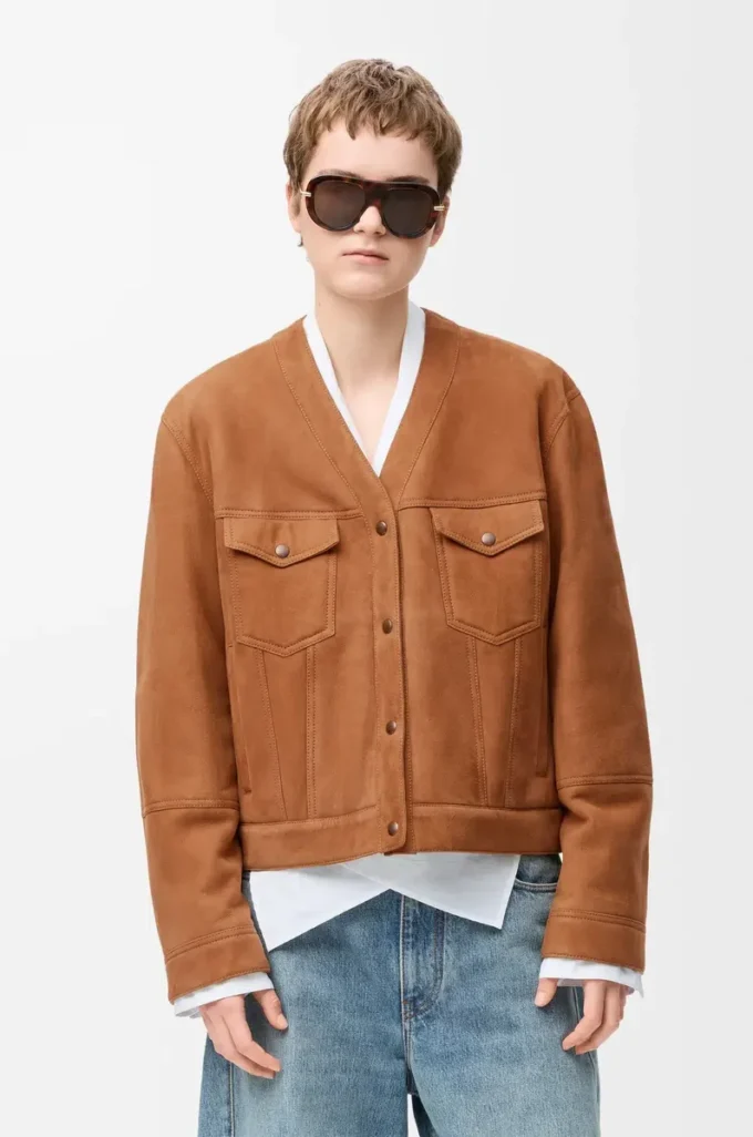 Cardigan in shearling Toffee Cardigan in shearling Toffee